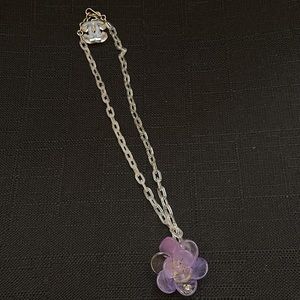 Chanel vintage gripoix camellia necklace
